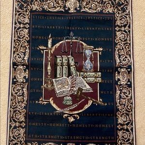 This is a legal themed tapestry bought from the US Supreme Court gift shop